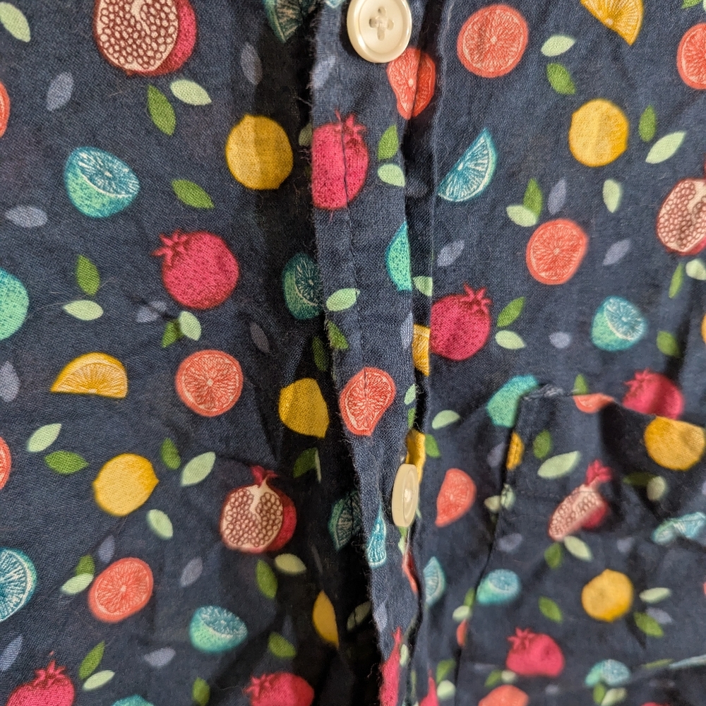 Abercrombie & Fitch Men's Navy Patterned Shirt - Picture 5 of 8
